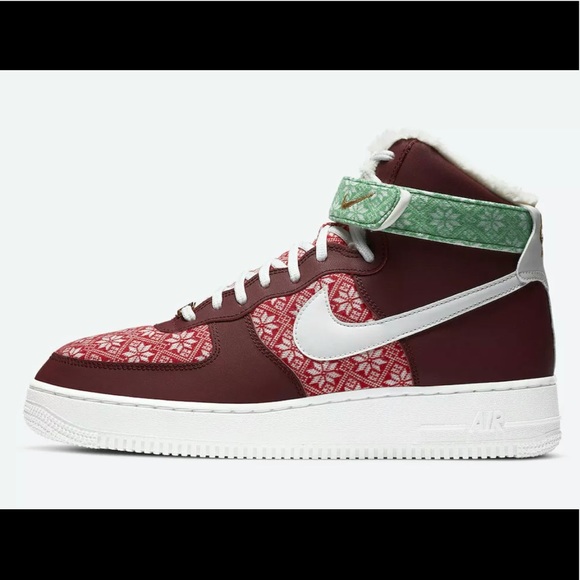 Nike Air Force 1 High '07 Nordic Christmas DC1620 - Picture 2 of 6